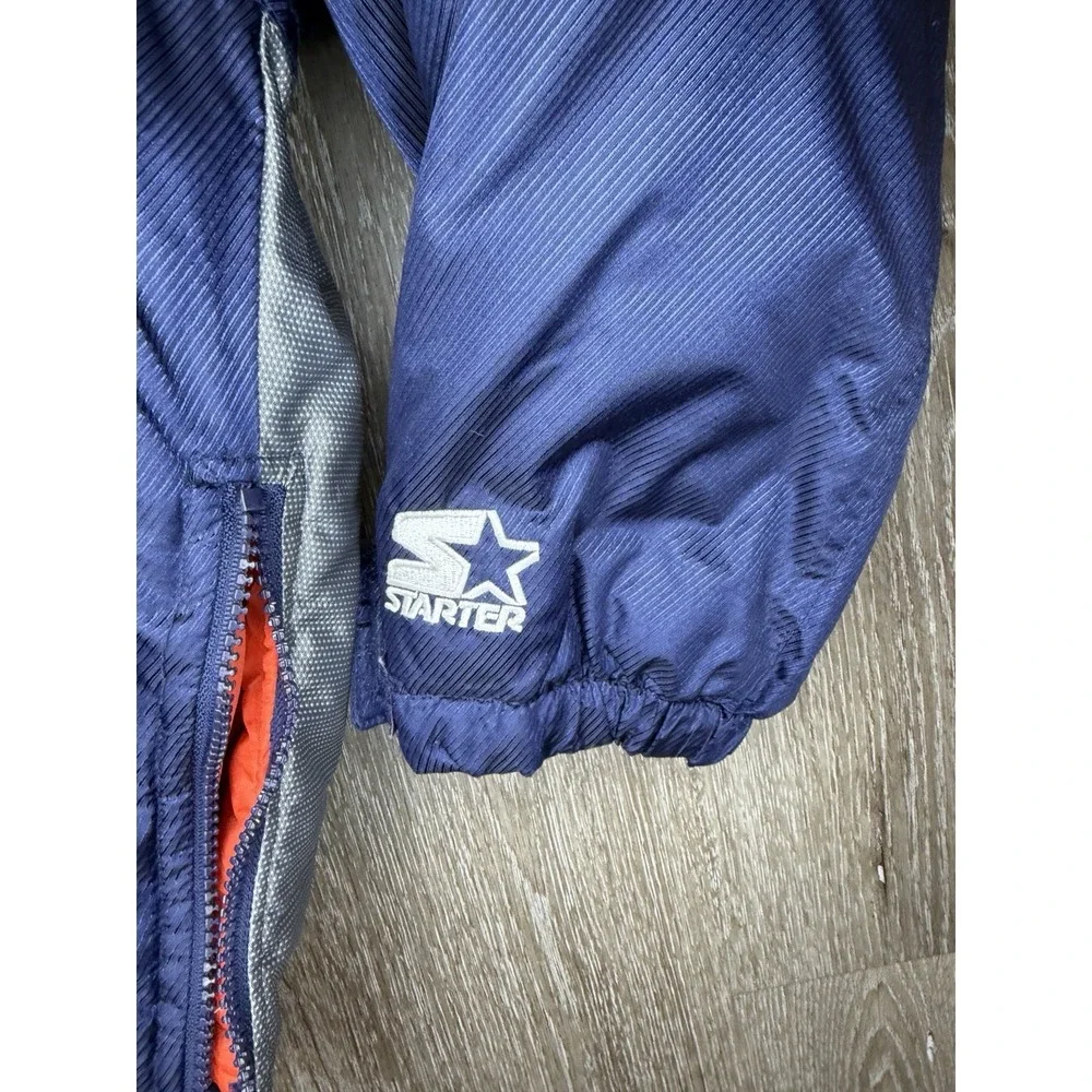 Starter Chicago Bears Jacket XL NFL Pro Line Pullover Blue Orange Vintage